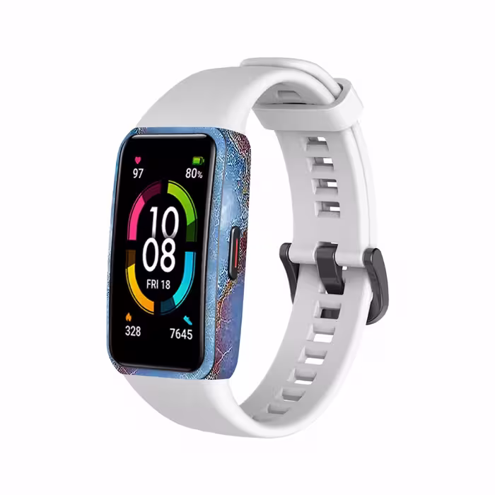 برچسب ماهوت طرح Blue Ocean Marble مناسب برای ساعت هوشمند هوآوی band 6