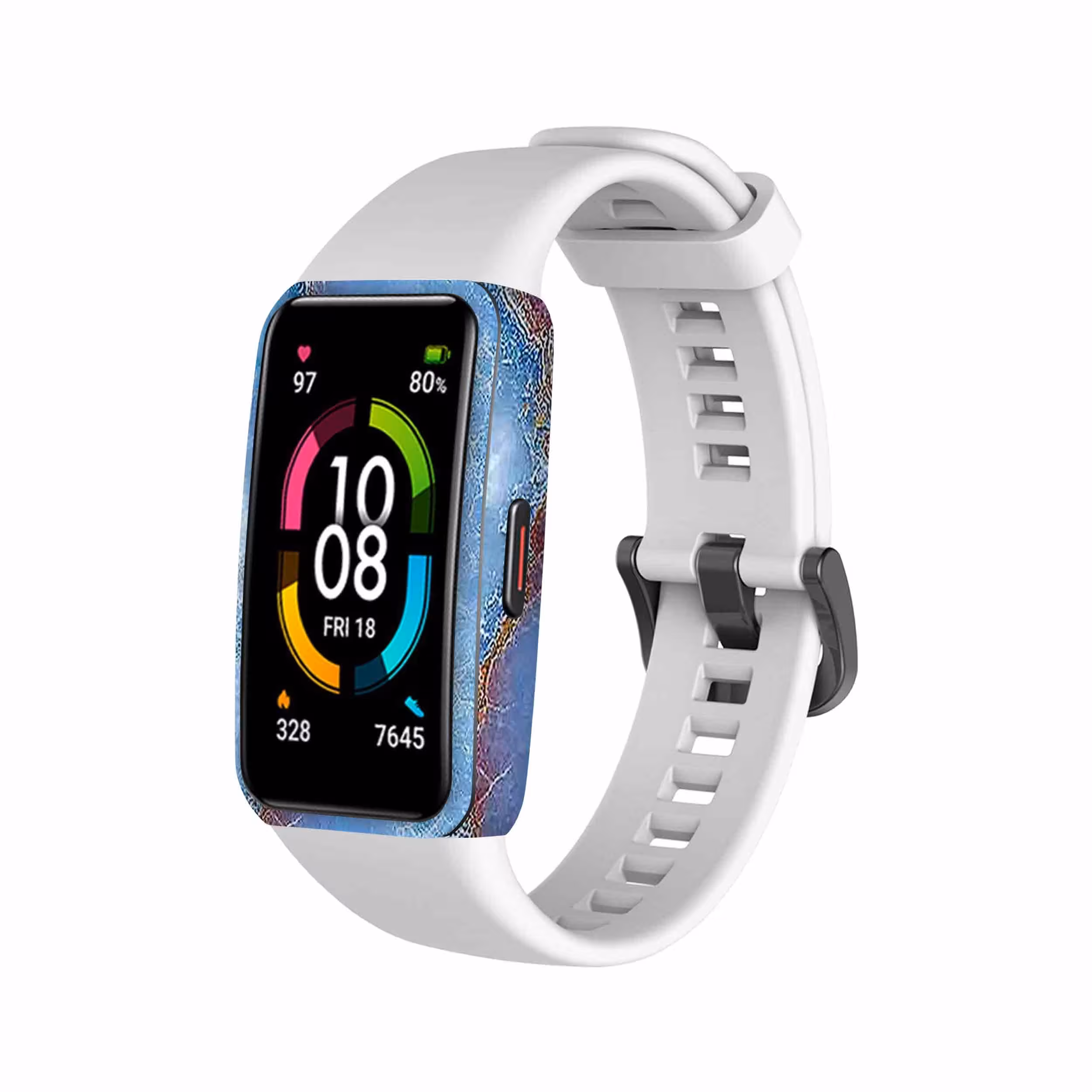 برچسب ماهوت طرح Blue Ocean Marble مناسب برای ساعت هوشمند هوآوی band 6