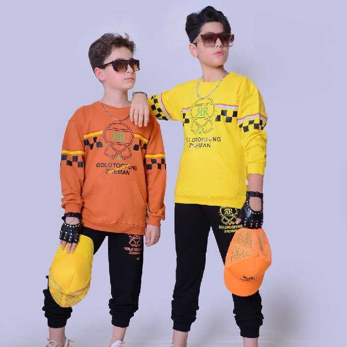 بلوز شلوار پسرانه  مناسب  9 تا 15 سال جنس دورس سایز 60 و 65