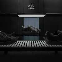 چراغ دیواری نئون دیزاین طرح Adidas-Text-BL_WHT