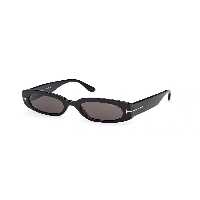 عینک آفتابی مشکی زنانه TF 1187 01A 52 استخوان سیاه بیضی Tom Ford