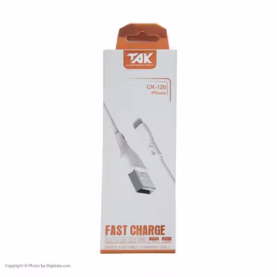کابل تبدیل USB به لایتنینگ تک مدل CK-120 طول 1 متر