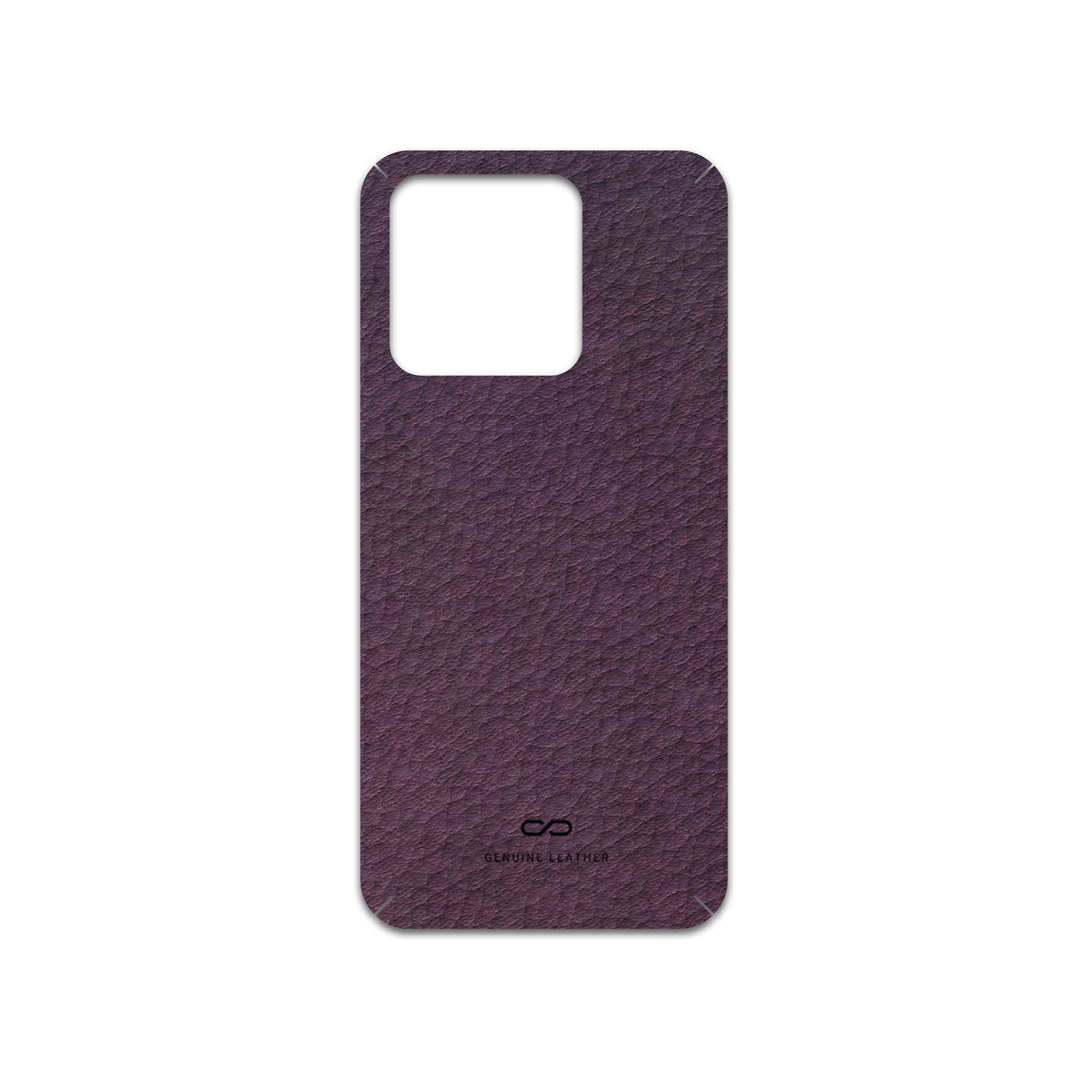 برچسب پوششی ماهوت مدل Purple-Leather مناسب برای گوشی موبایل شیائومی Redmi 10A