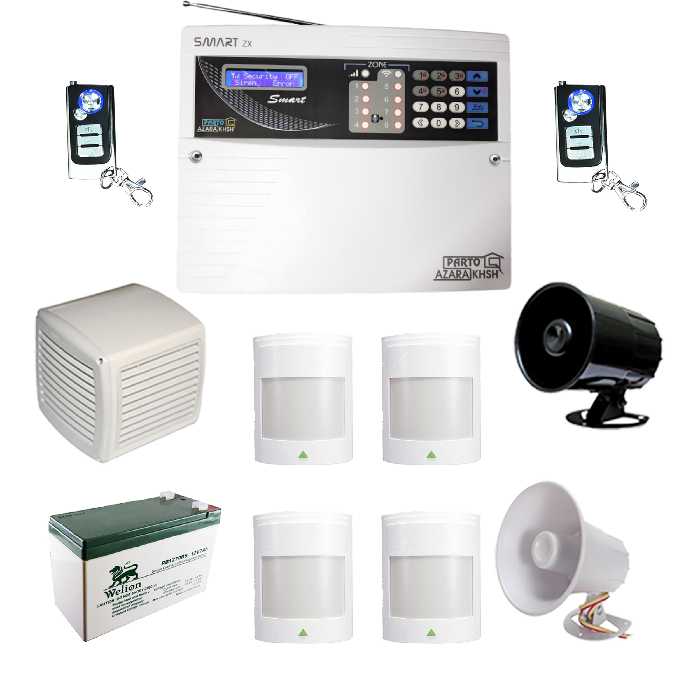 سیستم دزدگیر سیم کارتی پرتوآذرخش مدل Smart ZXB