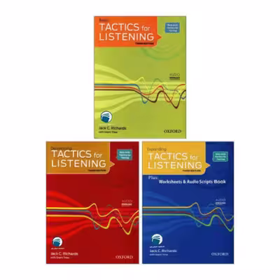 کتاب Tactics for Listening اثر jack c.richards انتشارات دنیای زبان سه جلدی