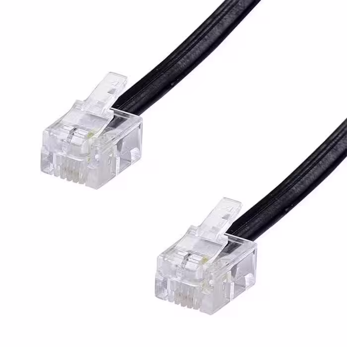 کابل تلفن مدل MM طول 2 متر بسته 4 عددی