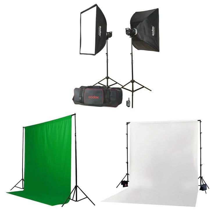 کیت فلاش گودکس Godox MS300-F 2 Monolight Kit   بکگراند