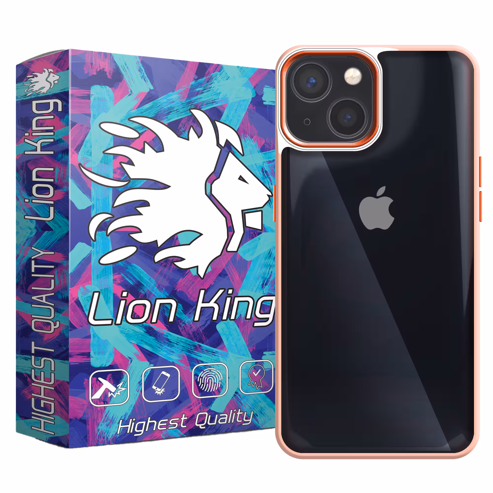 کاور لاین کینگ مدل lenzflezi مناسب برای گوشی موبایل اپل iPhone 14 Plus