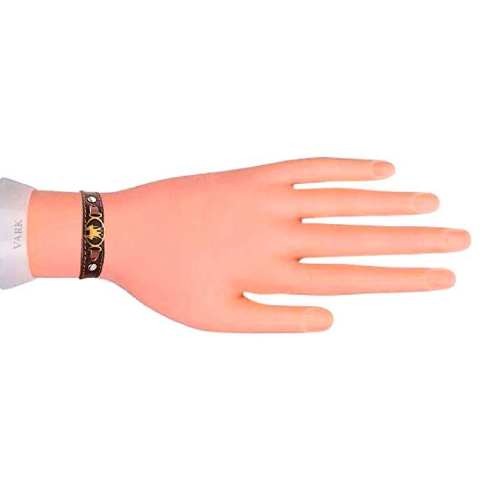 دستبند چرم وارک طرح نماد ماه خرداد مدل برسام کد rb237