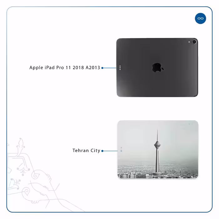 برچسب پوششی ماهوت مدل Tehran City مناسب برای تبلت اپل iPad Pro 11 2018 A2013