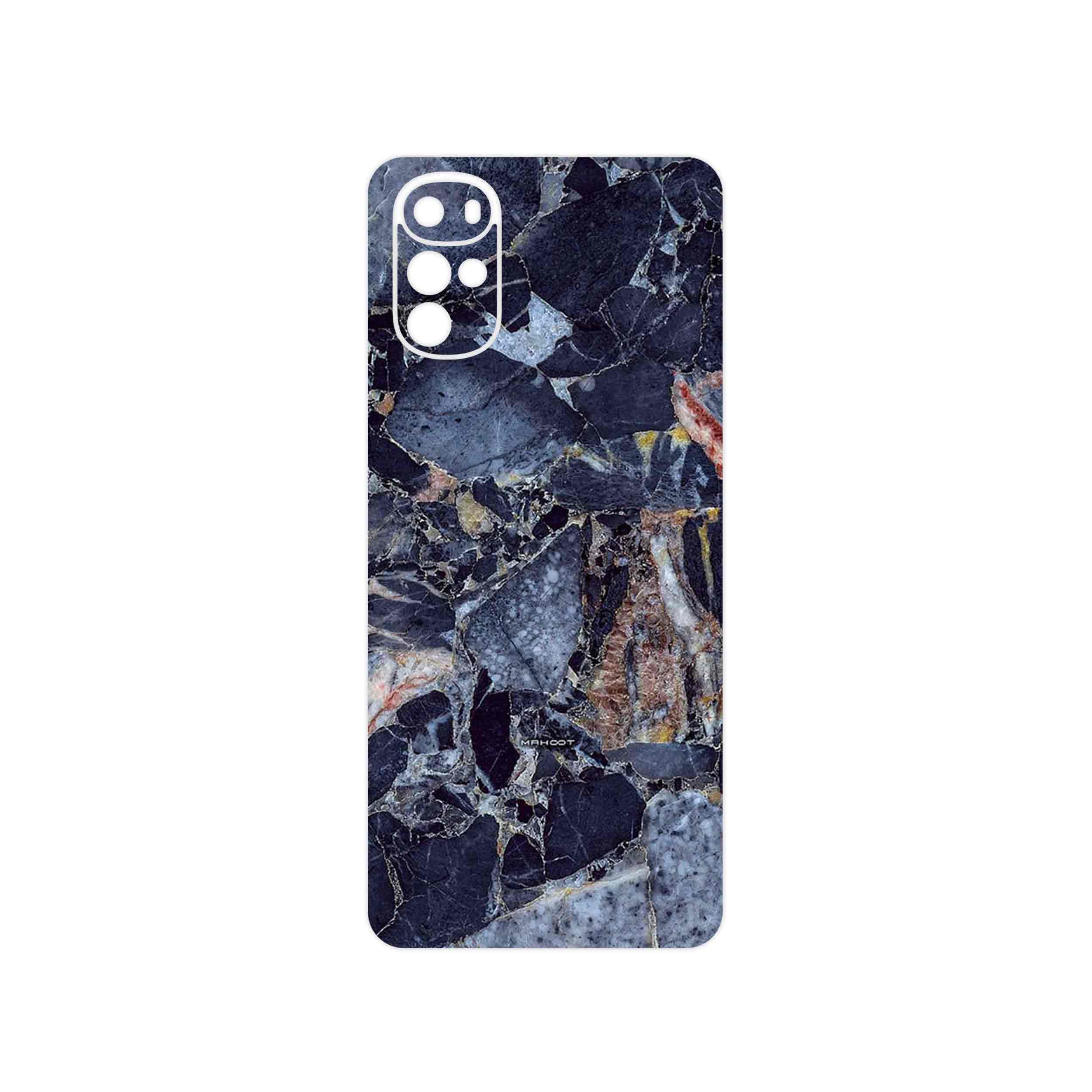 برچسب پوششی ماهوت مدل Broken black marble مناسب برای گوشی موبایل موتورولا Moto G22