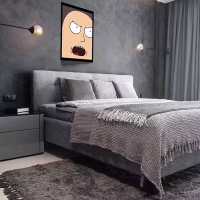 تابلو مدل Rick &amp;amp; Morty کد F-1035