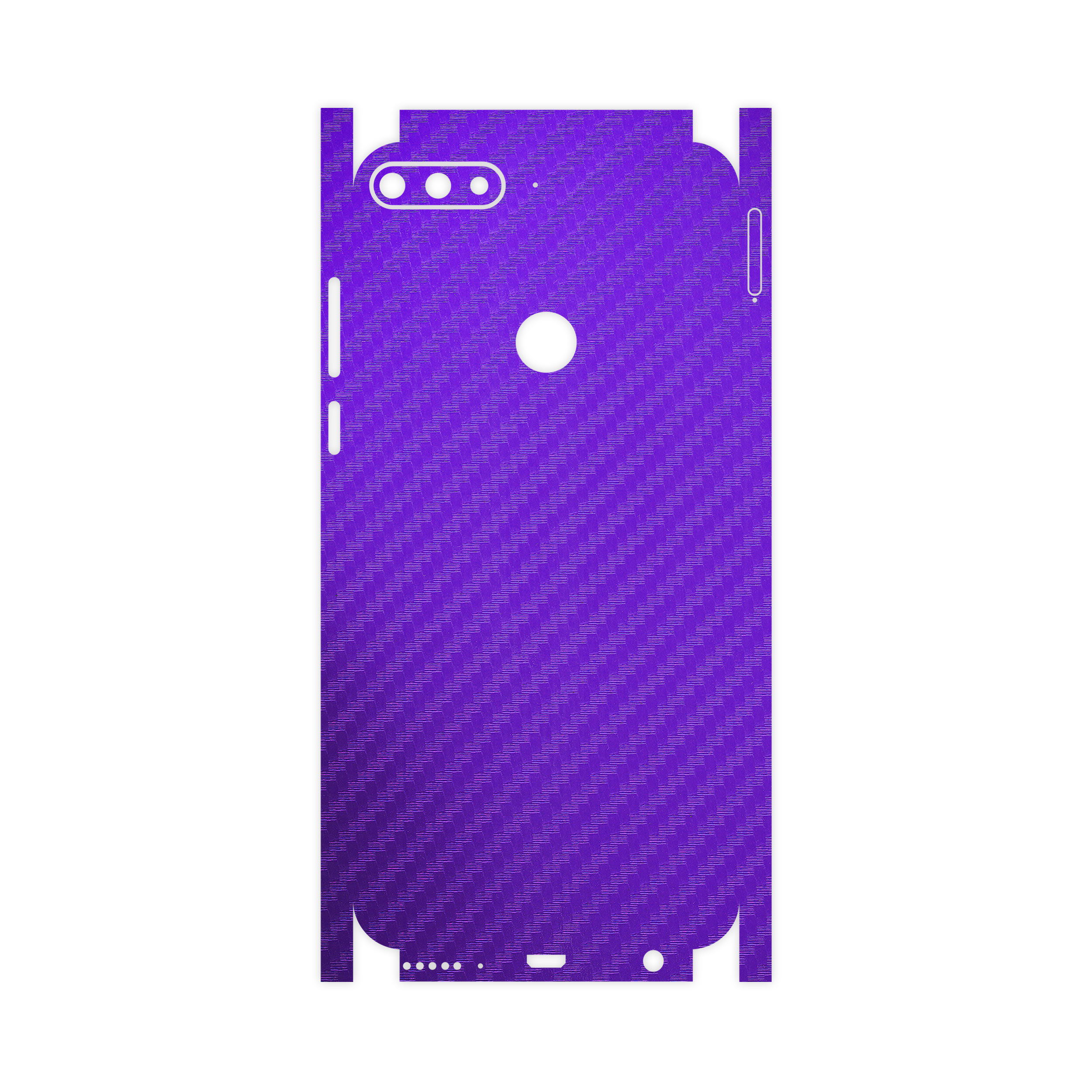 برچسب پوششی ماهوت مدل Purple-Fiber-FullSkin مناسب برای گوشی موبایل هواوی Y7 Prime 2018