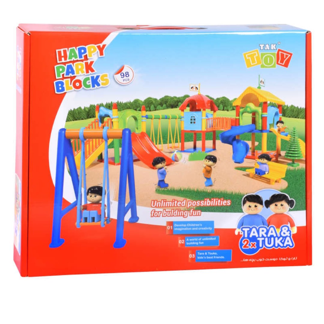 بازی فکری ساختنی پارک شادی 98 تکه محصول شرکت تک توی