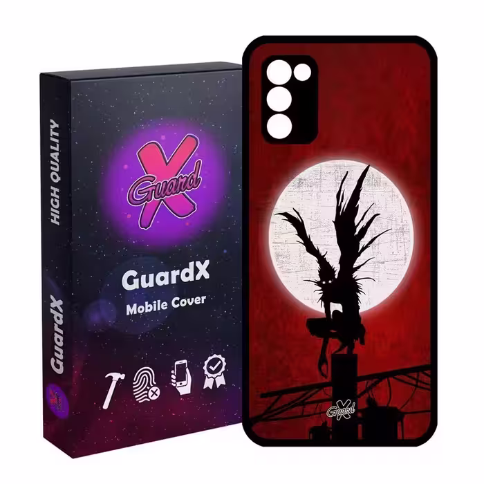 کاور گارد ایکس طرح دفترچه مرگ انیمه مدل Glass10556 مناسب برای گوشی موبایل سامسونگ Galaxy A03S/A02S/M02S/F02S