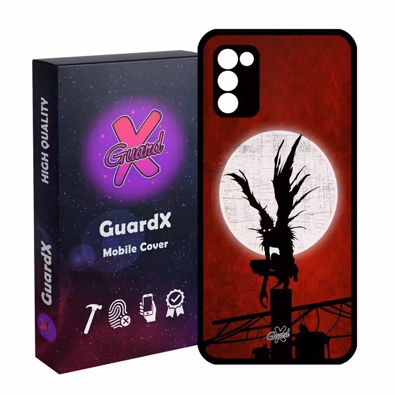 کاور گارد ایکس طرح دفترچه مرگ انیمه مدل Glass10556 مناسب برای گوشی موبایل سامسونگ Galaxy A03S/A02S/M02S/F02S
