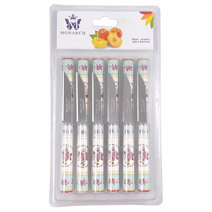 کارد میوه خوری مونارچ کد M010 بسته 12 عددی