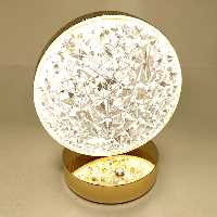 آباژور رومیزی شارژی مدل لمسی kam64 طرح ماه کامل