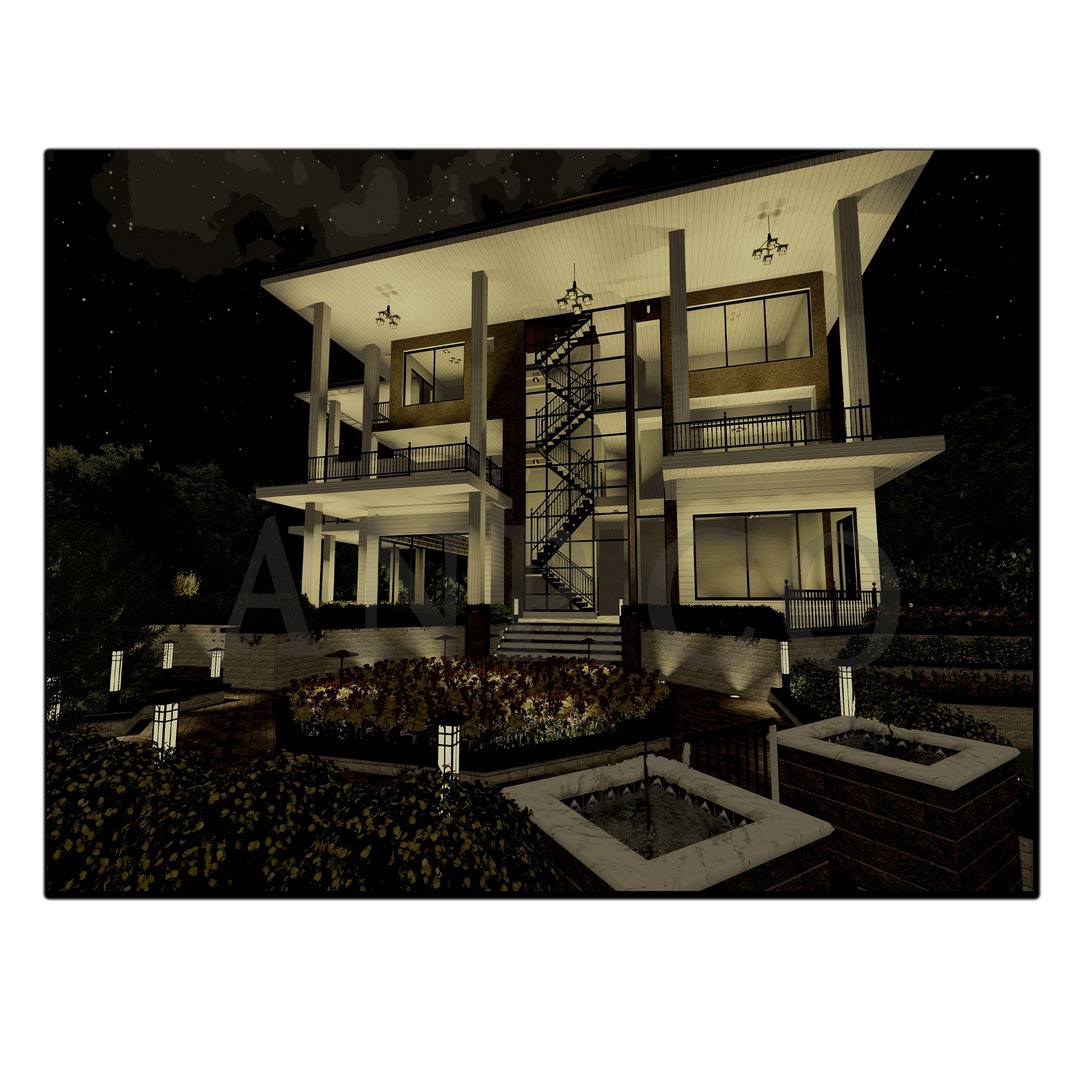 تابلو شاسی بکلیت طرح نمای بیرونی ساختمان مدل SH-13292