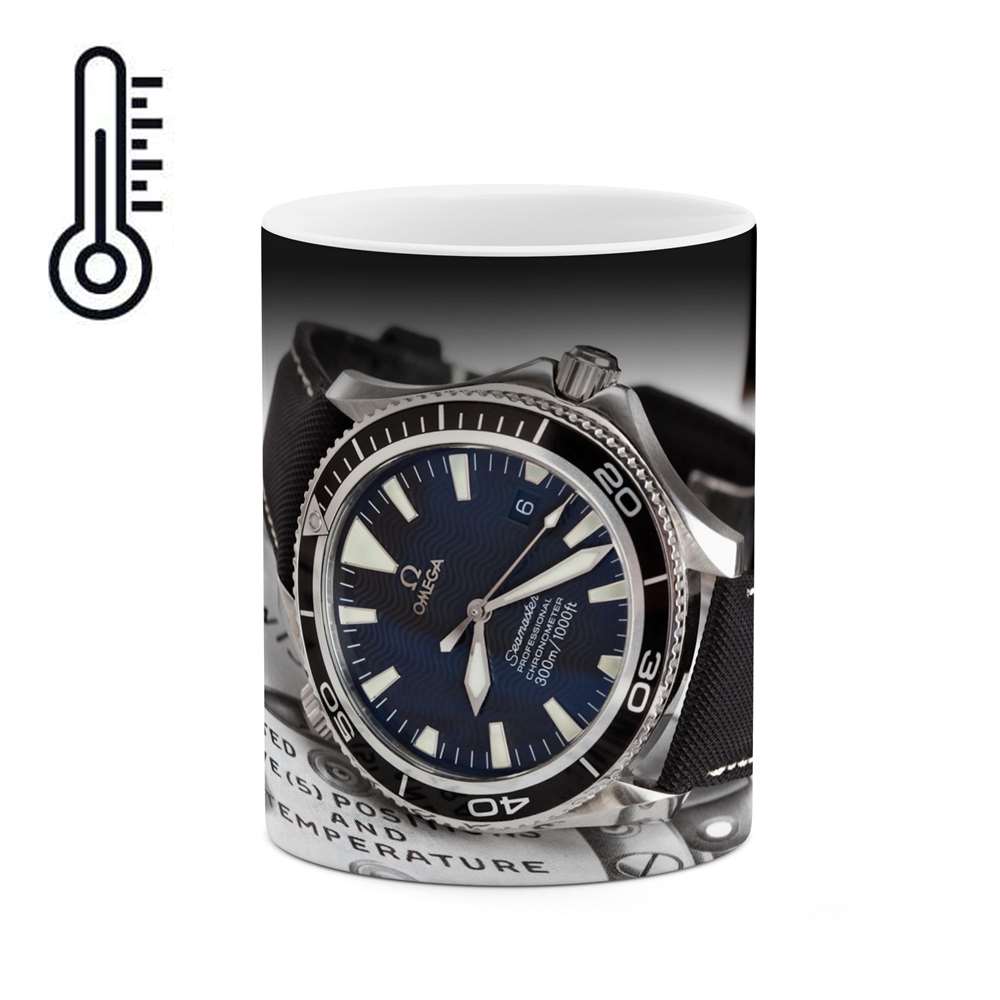 ماگ حرارتی کاکتی طرح ساعت مدل mgh12821