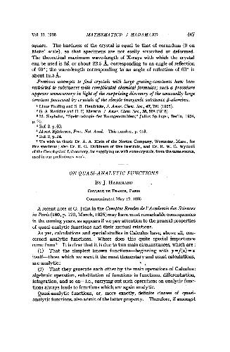 خرید و دانلود نسخه کامل کتاب On Quasi-Analytic Functions