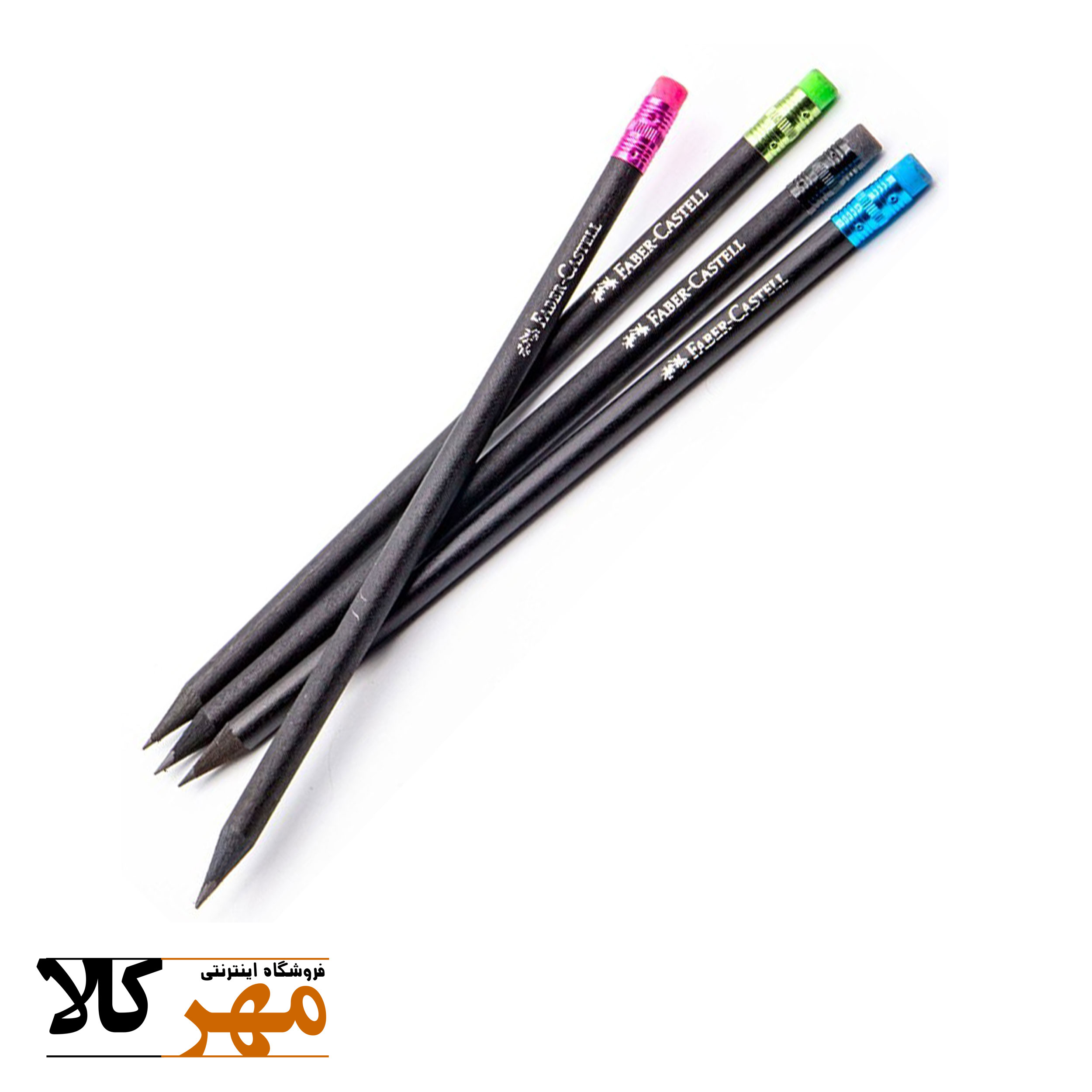 فابر کستل مداد پاکن دار بلک وود