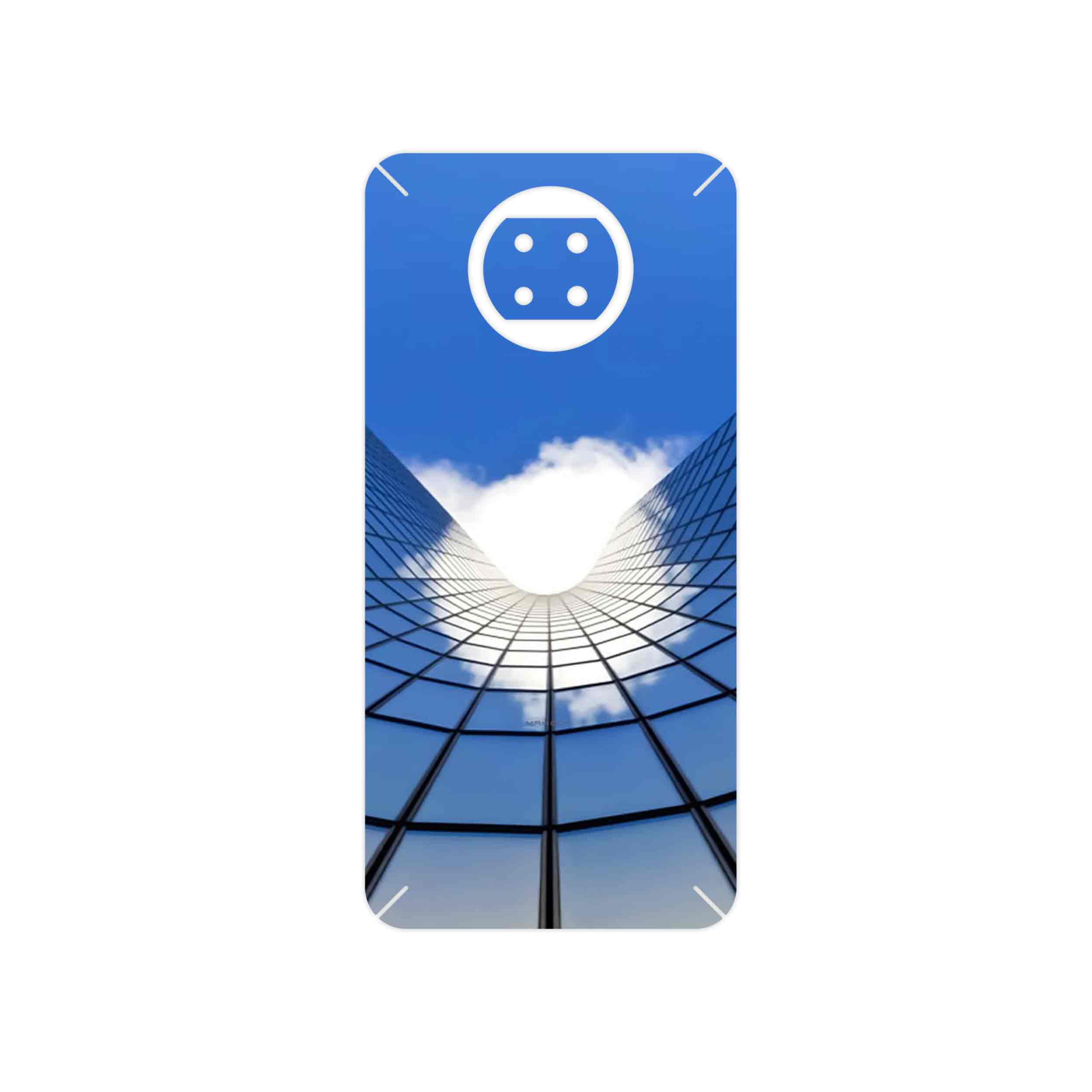 برچسب پوششی ماهوت مدل Glass skyscraper مناسب برای گوشی موبایل شیائومی Redmi Note 9T