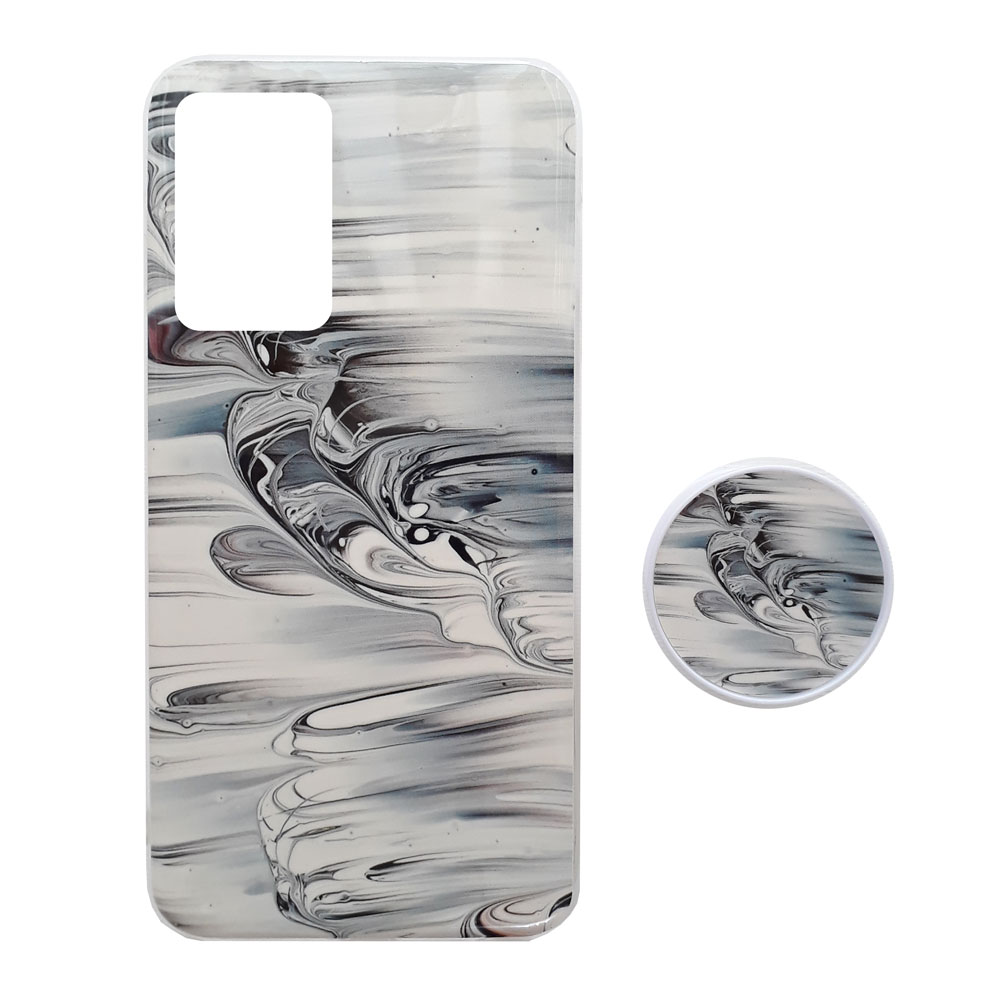 کاور طرح Dark Wave کد S5302 مناسب برای گوشی موبایل سامسونگ Galaxy A72 به همراه پایه نگهدارنده