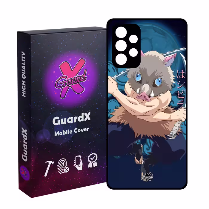 کاور گارد ایکس طرح شیطان کش انیمه مدل Glass10560 مناسب برای گوشی موبایل سامسونگ Galaxy A32 4G