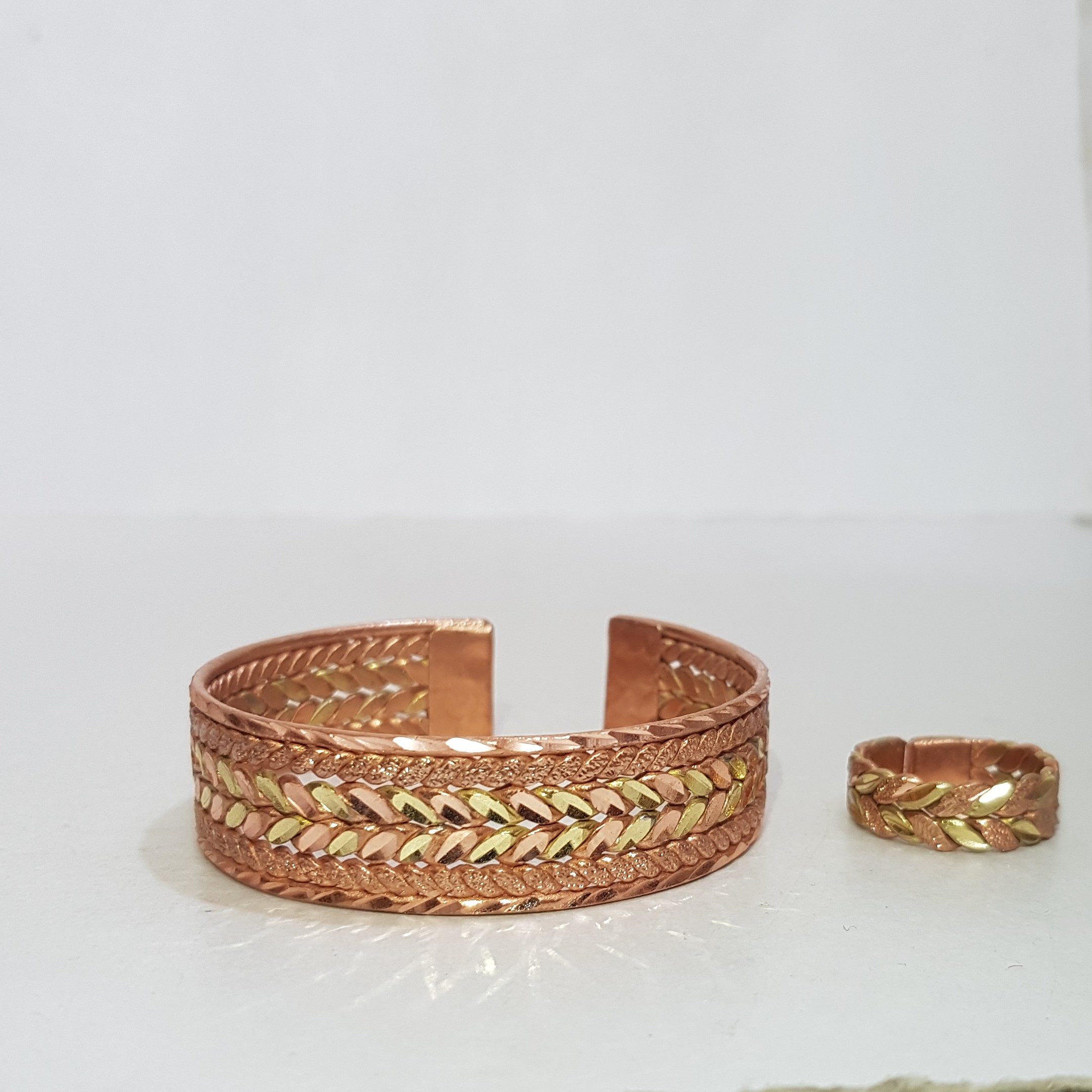 نیم ست  مس و برنج مدل 11