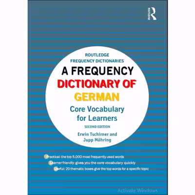 کتاب A frequency dictionary of German -Core vocabulary اثر learners chirner kav نشر دولت علم