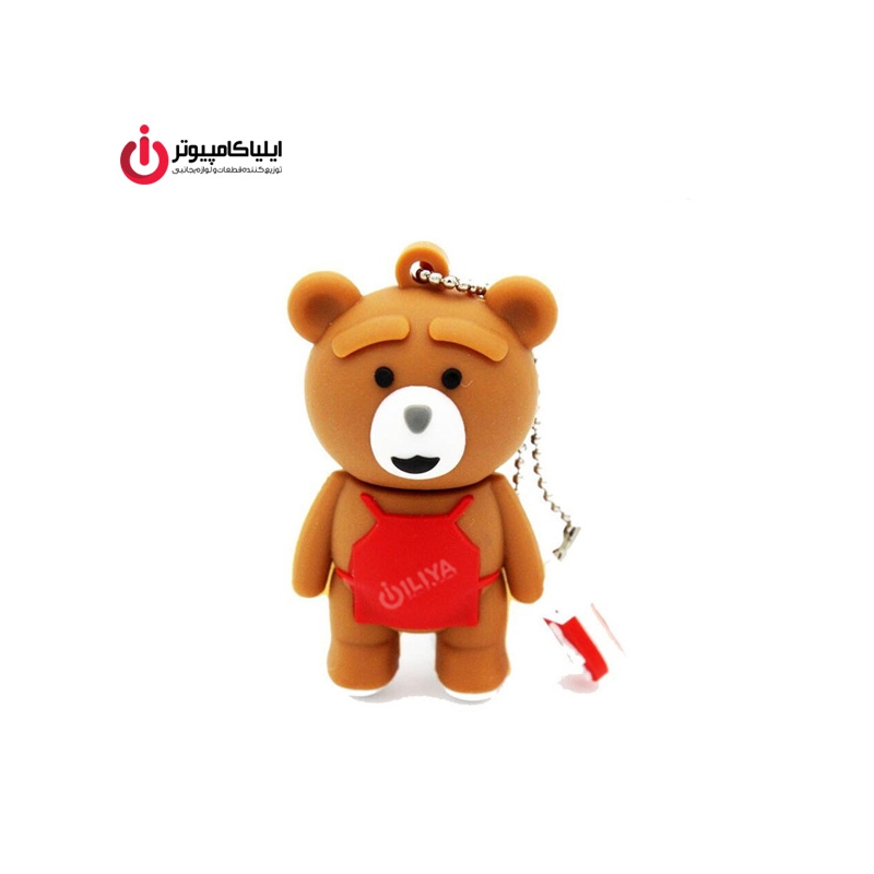فلش مموری عروسکی کینگ فست مدل BE-20 طرح خرس قهوه ای ظرفیت 32 گیگابایت