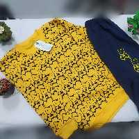 ست بلوز شلوار اسپرت دخترانه و پسرانه  در رنگبندی جنس سوپر پنبه با کیفیت چاپ ذول کیفیت بالا در سایز بندی 