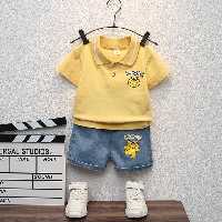 ست تیشرت و شلوارک لی اسپرت وارداتی از سن 1 تا 5 سال 