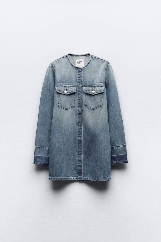 لباس جین زنانه زارا TRF DENIM DRESS | تهران زارا TehranZara