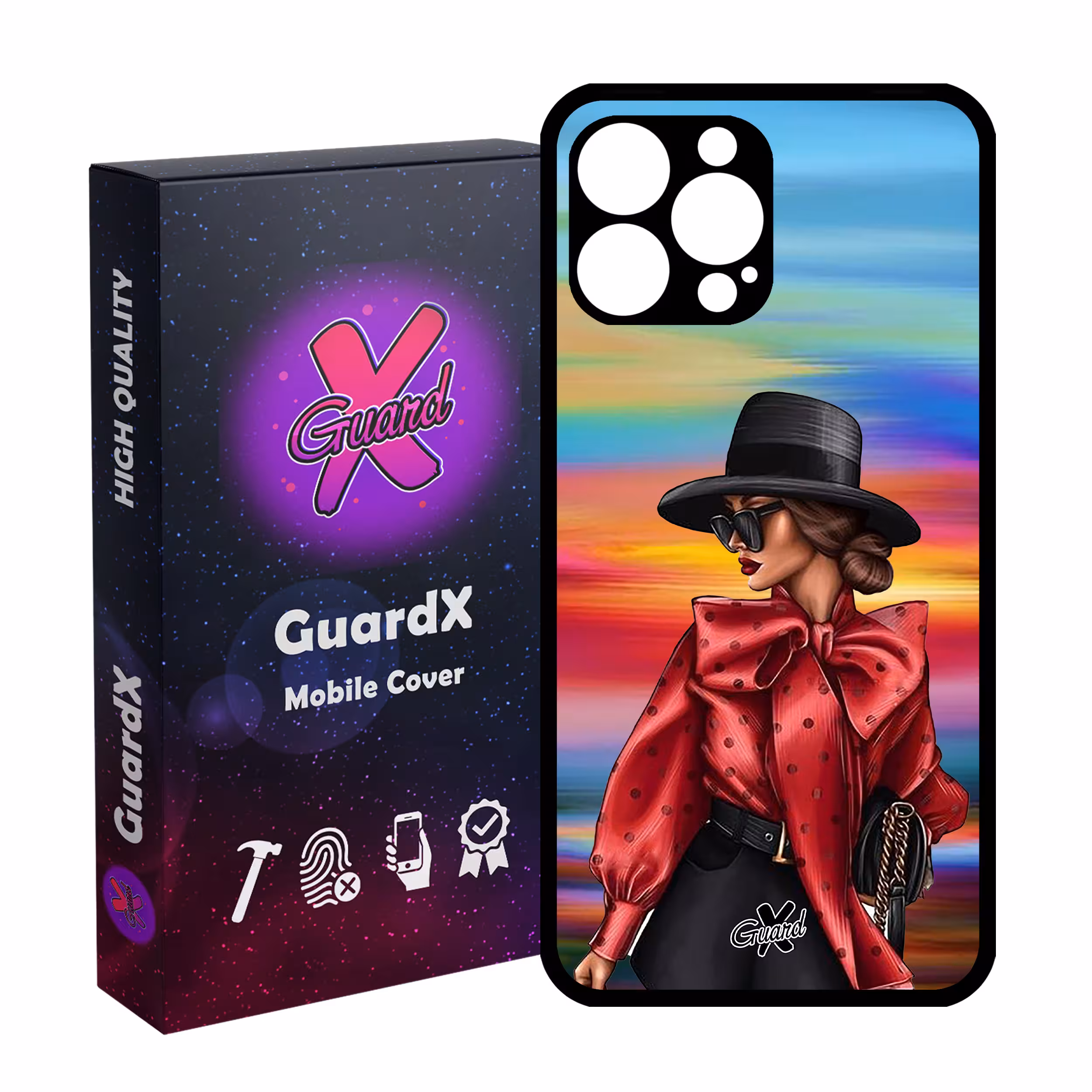 کاور گارد ایکس طرح Girl مدل Glass10086 مناسب برای گوشی موبایل اپل iPhone 12 Pro Max