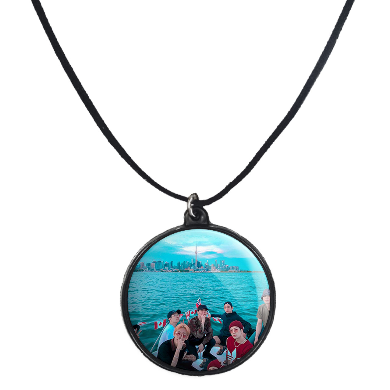 گردنبند پرمانه طرح GOT7 کد pmb.19093 مدل دو طرفه