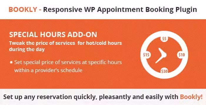 دانلود ادآن Bookly Special Hours