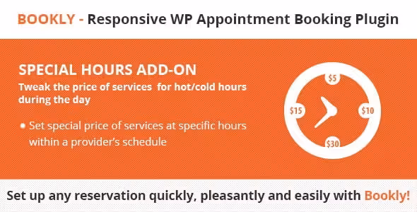 دانلود ادآن Bookly Special Hours