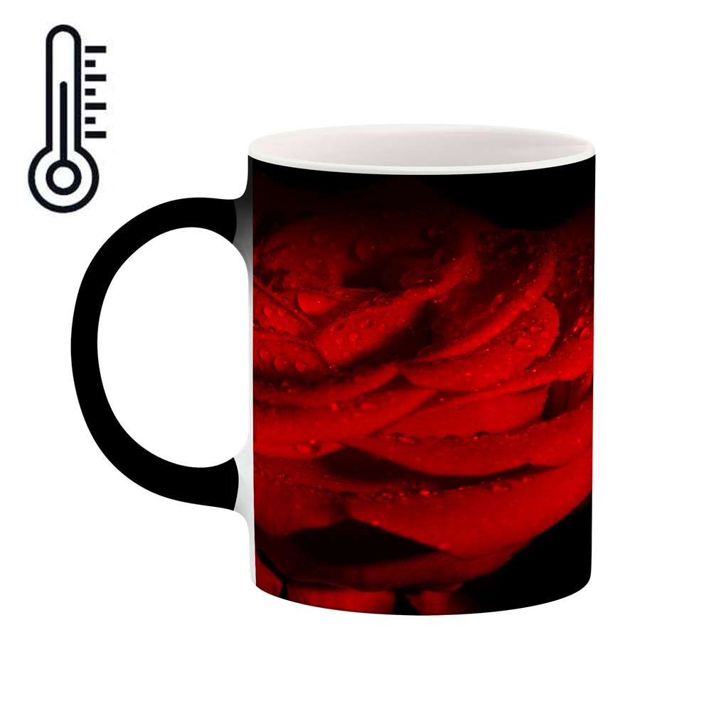 ماگ حرارتی کاکتی طرح گل رز مدل mgh18063