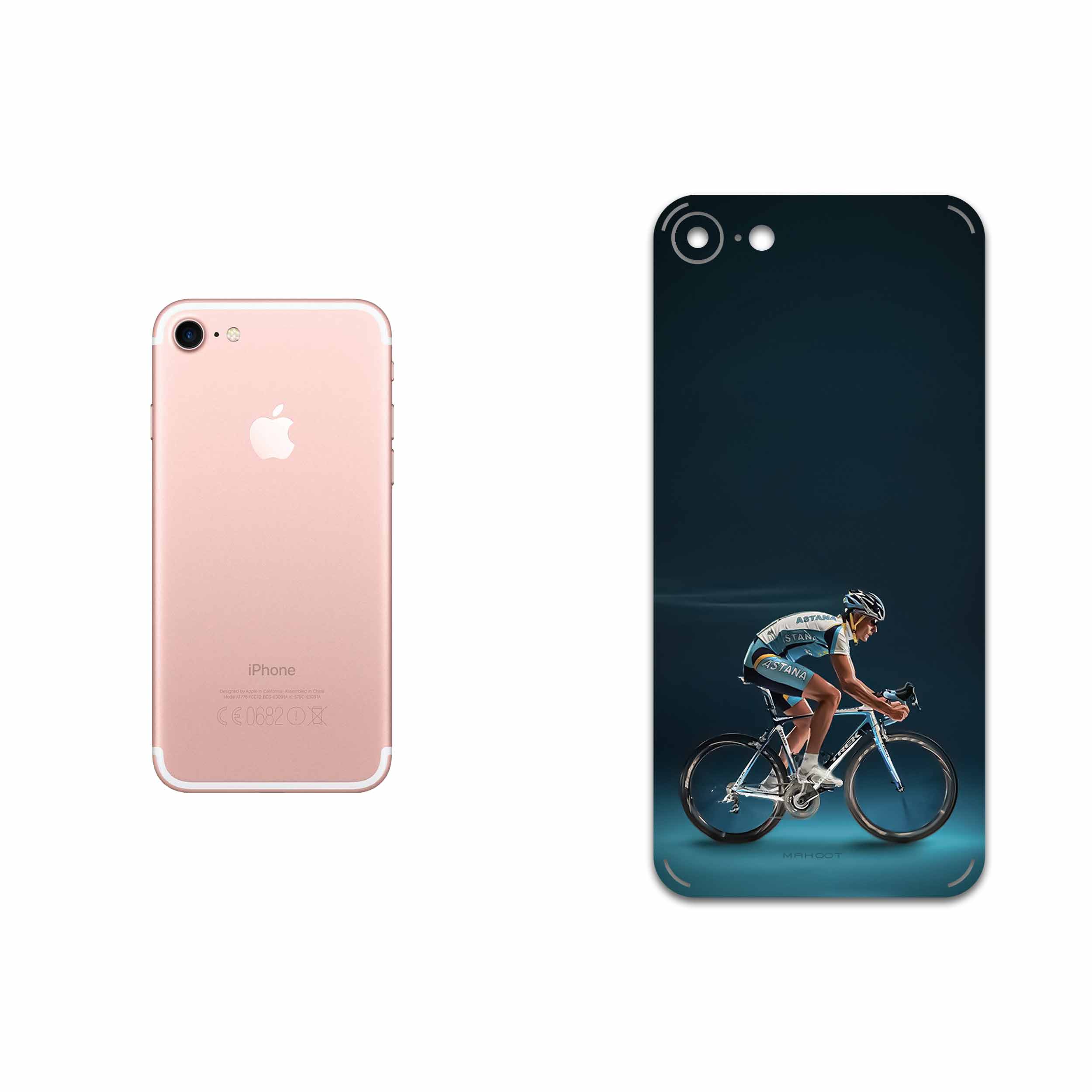 برچسب پوششی ماهوت مدل Road cycling مناسب برای گوشی موبایل اپل iPhone 7