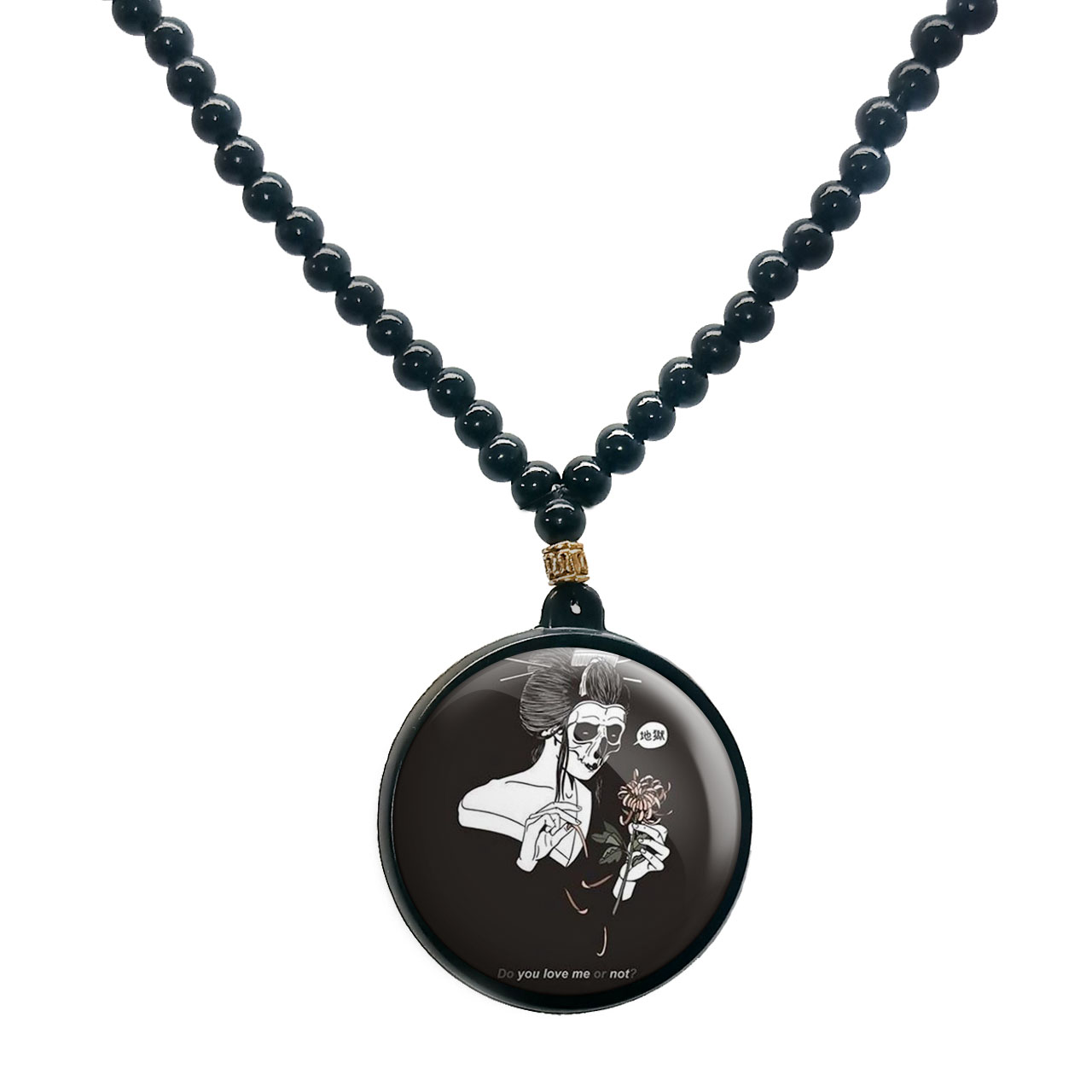 گردنبند پرمانه طرح اسکلت و خفن کد pmd.6297 مدل دو طرفه