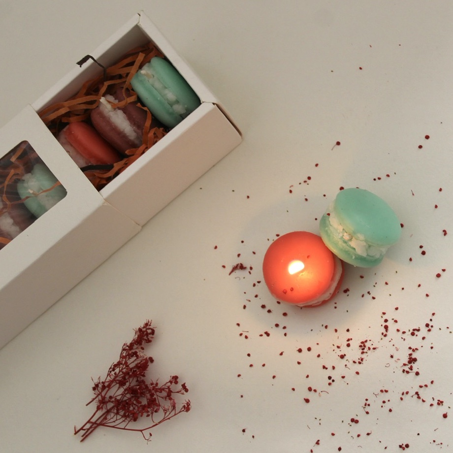 شمع طرح ماکارون 