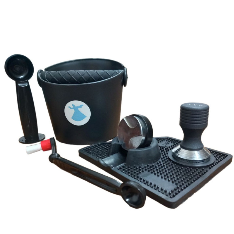 تجهیزات اسپرسوساز صنعتی سایز 58 کد 10 مجموعه 6 عددی | دنیای قاب