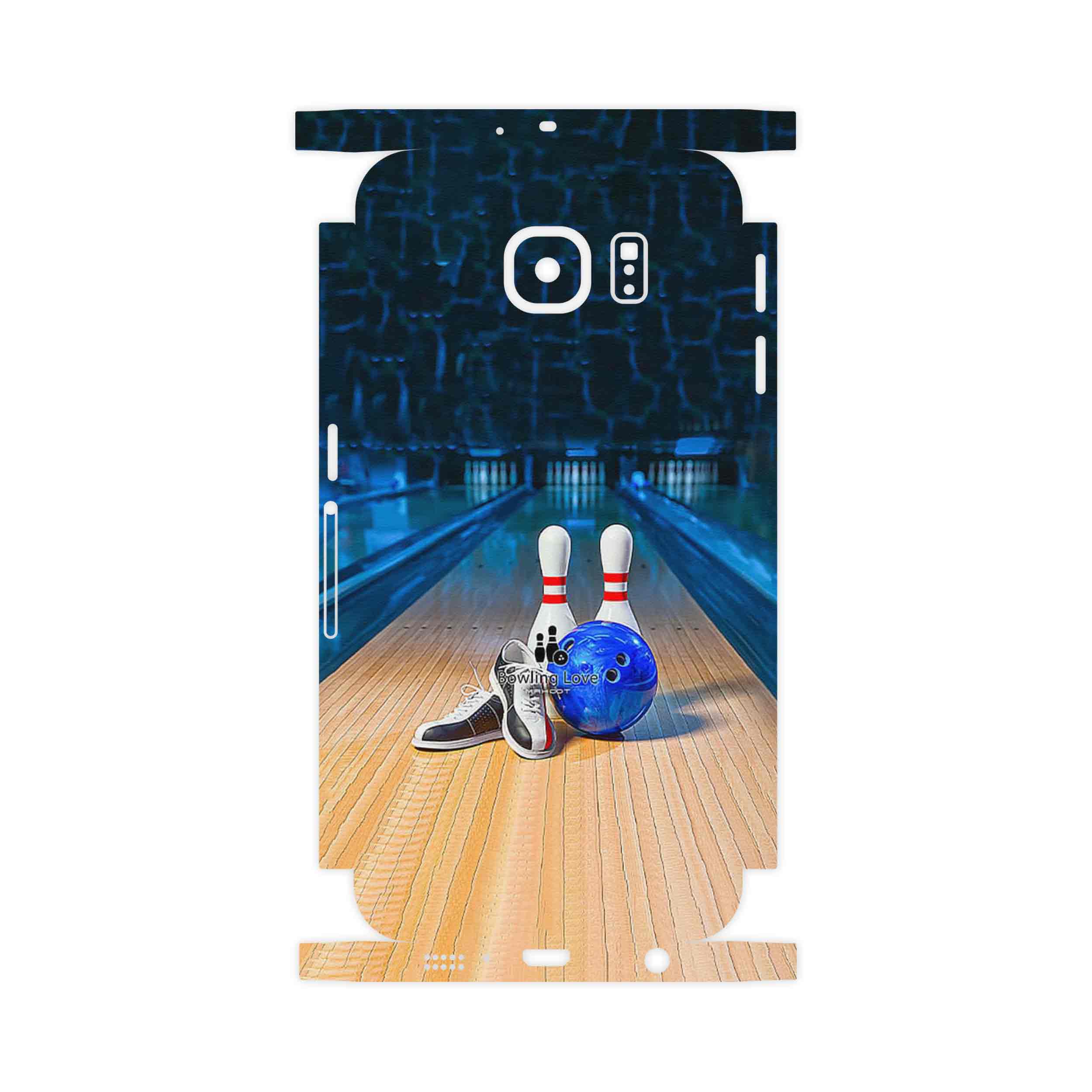 برچسب پوششی ماهوت مدل Bowling-FullSkin مناسب برای گوشی موبایل سامسونگ Galaxy S6 Edge