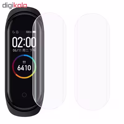 محافظ صفحه نمایش کوالا مدل PWT-M4 مناسب برای مچ بند هوشمند شیائومی Mi Band 4 بسته دو عددی