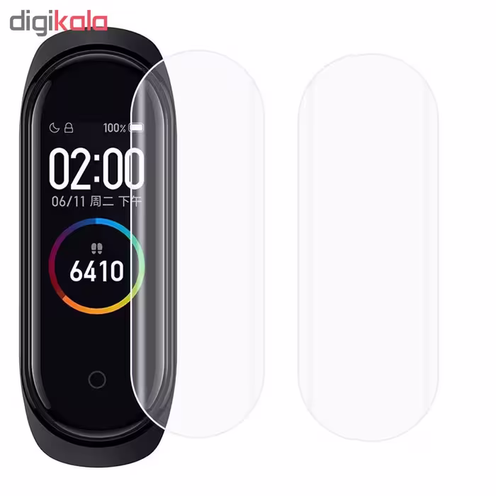 محافظ صفحه نمایش کوالا مدل PWT-M4 مناسب برای مچ بند هوشمند شیائومی Mi Band 4 بسته دو عددی