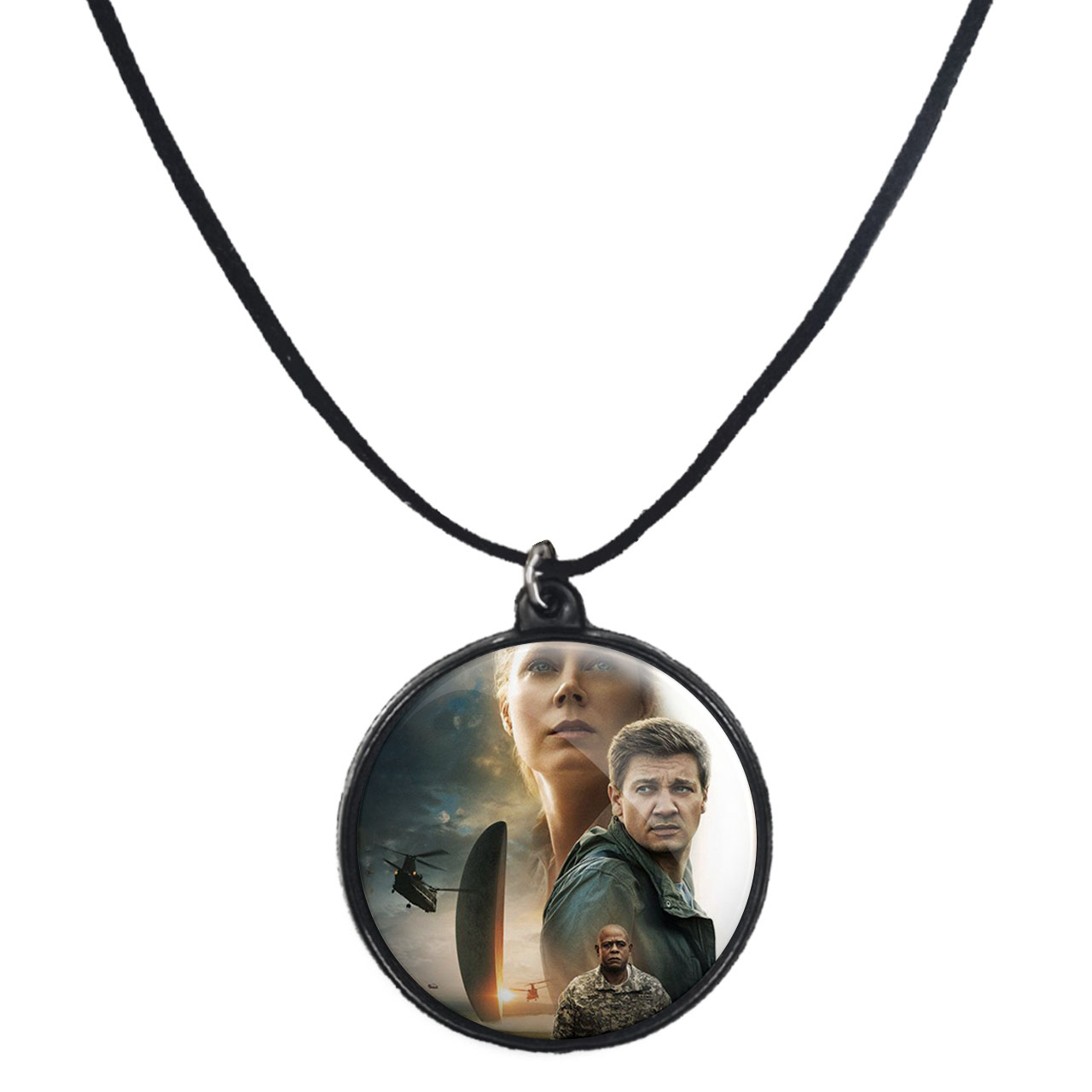 گردنبند پرمانه طرح Arrival کد pmb.22742مدل دو طرفه