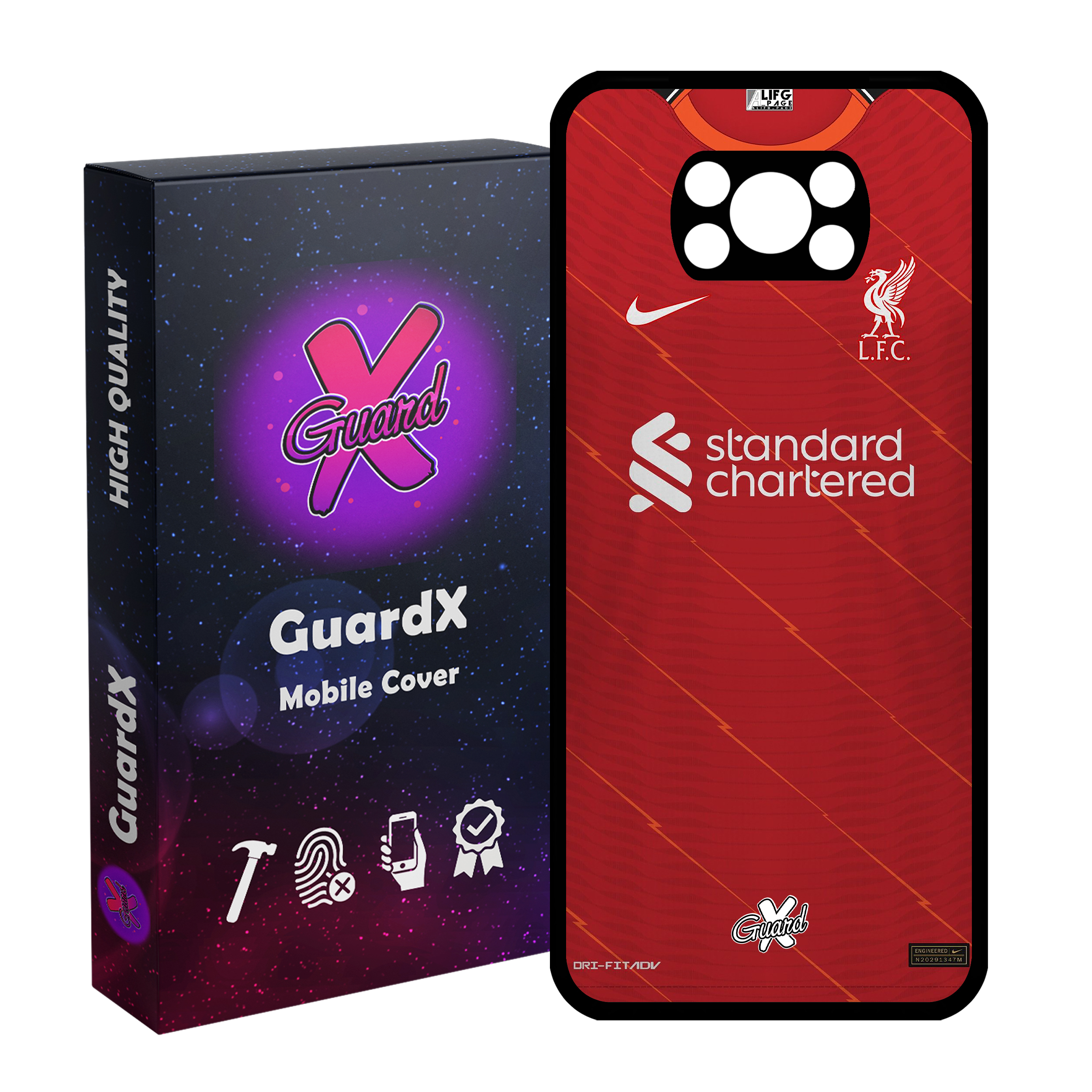 کاور گارد ایکس طرح لیورپول مدل CHL50381 مناسب برای گوشی موبایل شیائومی Poco X3 / Poco X3 NFC / Poco X3 Pro