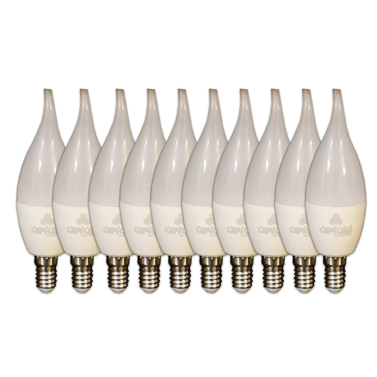 لامپ ال ای دی 7 وات ایران زمین مدل اشکی پایه E14 بسته 10 عددی